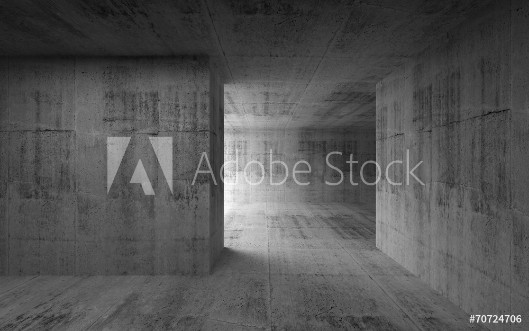 Picture of Abstract empty room concrete interior 3d render